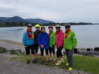 Foto: Die Gruppe am Tegernsee