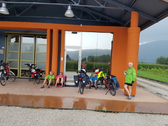 Foto: Die Gruppe macht Pause