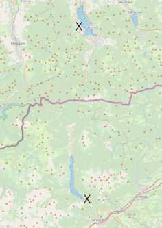 OpenStreetMap Karte der Strecke des dritten Tages