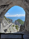 Foto: Blick aus den Eishöhle in Werfen